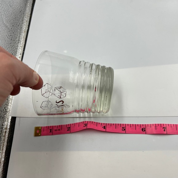 Vintage Whiskey Glasses "On The Rocks" Midcentury Modern 4 Piece Set Bar Cups - Picture 4 of 7